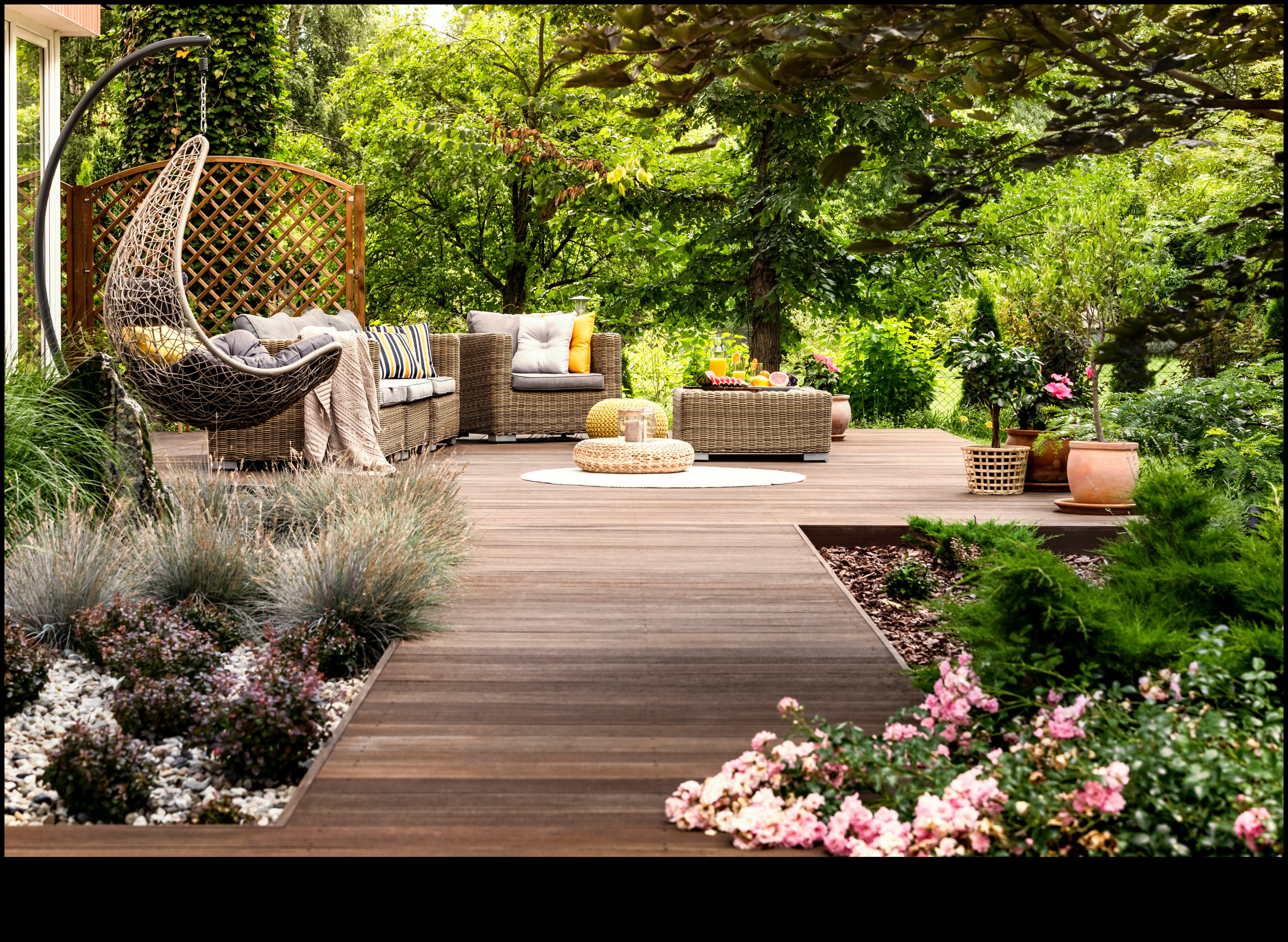 Greenery Glam: ridică-ți grădina cu accente confortabile