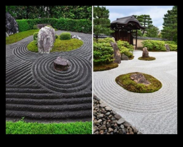 Karesansui se întreabă simplitatea designului de grădină japoneză