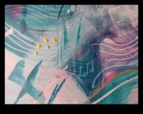 Linii ritmice creând flux în desene abstracte